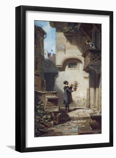 Der Gratulant. Um 1875-Carl Spitzweg-Framed Giclee Print