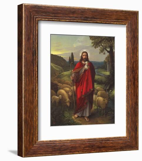 Der Gute Hirte-null-Framed Art Print