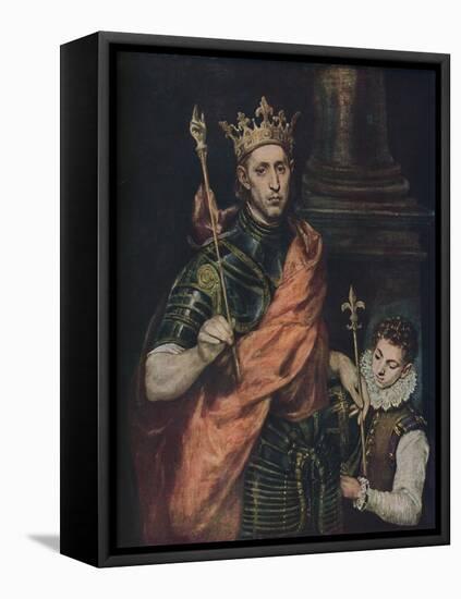 'Der Heilige Ludwig', (Saint Louis), c1585 - 1590, (1938)-El Greco-Framed Premier Image Canvas