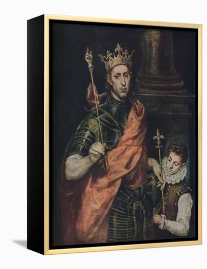 'Der Heilige Ludwig', (Saint Louis), c1585 - 1590, (1938)-El Greco-Framed Premier Image Canvas