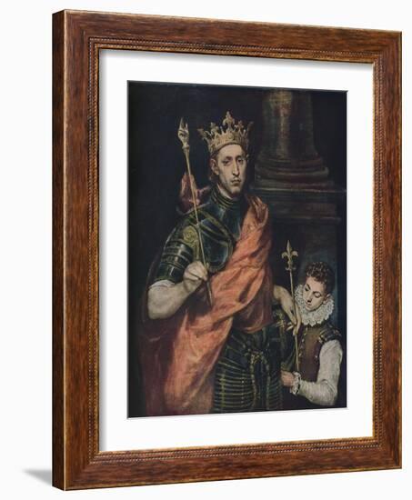 'Der Heilige Ludwig', (Saint Louis), c1585 - 1590, (1938)-El Greco-Framed Giclee Print
