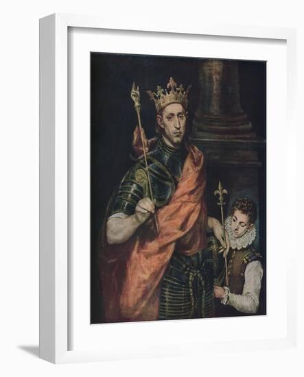 'Der Heilige Ludwig', (Saint Louis), c1585 - 1590, (1938)-El Greco-Framed Giclee Print