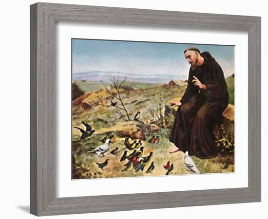 'Der Hellige Franz von Assisi 1182-1226', 1934-Unknown-Framed Giclee Print