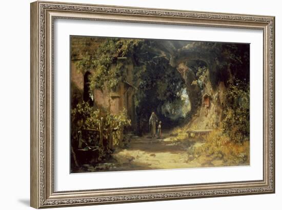 Der Klausner-Carl Spitzweg-Framed Giclee Print