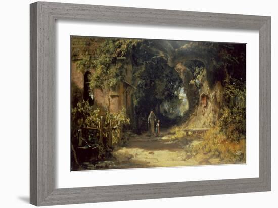 Der Klausner-Carl Spitzweg-Framed Giclee Print