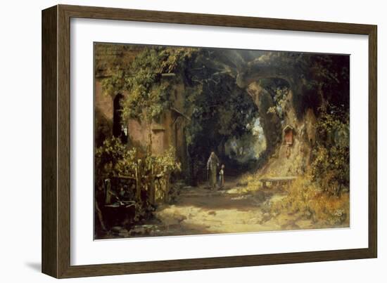 Der Klausner-Carl Spitzweg-Framed Giclee Print