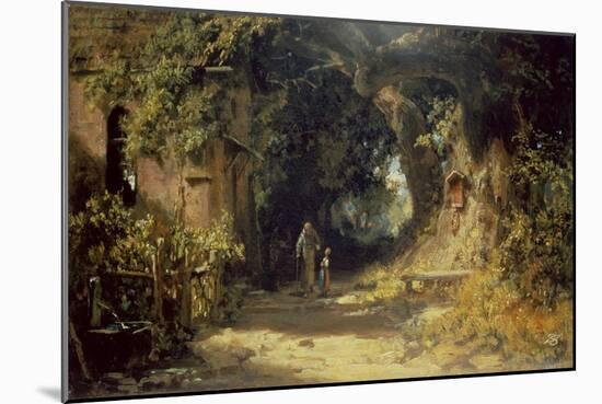 Der Klausner-Carl Spitzweg-Mounted Giclee Print