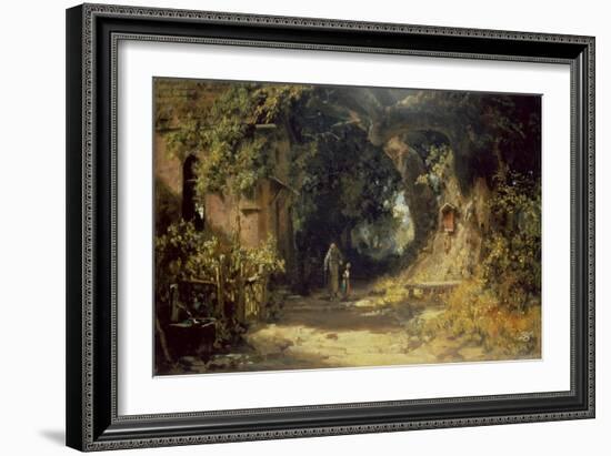 Der Klausner-Carl Spitzweg-Framed Giclee Print