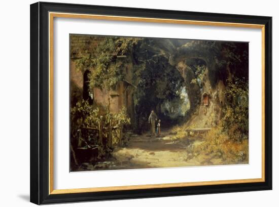 Der Klausner-Carl Spitzweg-Framed Giclee Print