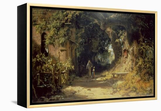 Der Klausner-Carl Spitzweg-Framed Premier Image Canvas