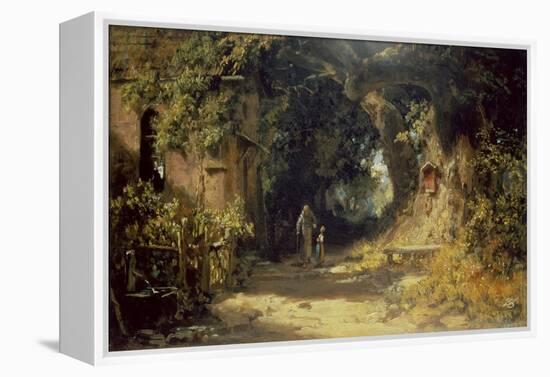 Der Klausner-Carl Spitzweg-Framed Premier Image Canvas