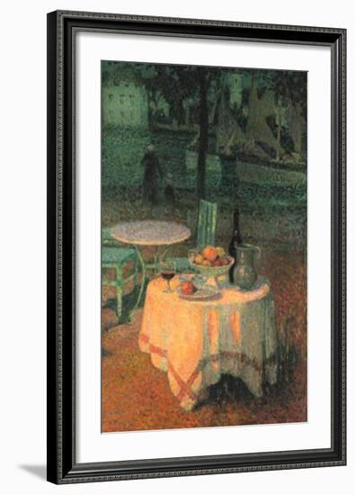 Der Kleine Gedeckte Tisch-Henri Eugene Augustin Le Sidaner-Framed Art Print