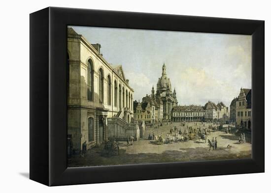 Der Neumarkt Zu Dresden, Vom Juedenhofe Gesehen, 1749-Bernardo Bellotto-Framed Premier Image Canvas