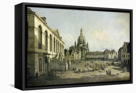 Der Neumarkt Zu Dresden, Vom Juedenhofe Gesehen, 1749-Bernardo Bellotto-Framed Premier Image Canvas