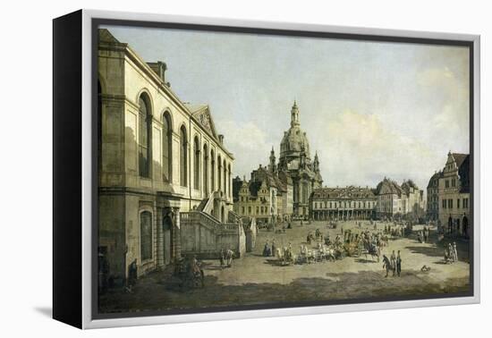 Der Neumarkt Zu Dresden, Vom Juedenhofe Gesehen, 1749-Bernardo Bellotto-Framed Premier Image Canvas