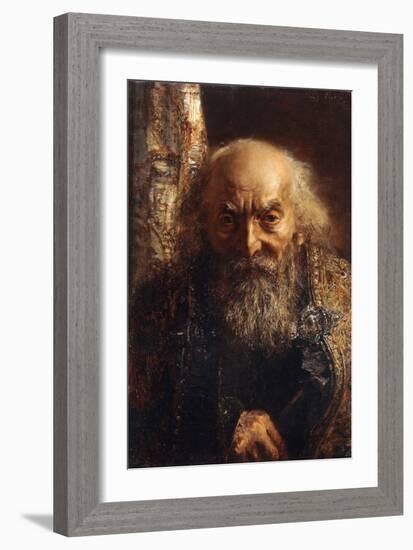 Der Rabbi von Baghdad-Adolph Menzel-Framed Giclee Print