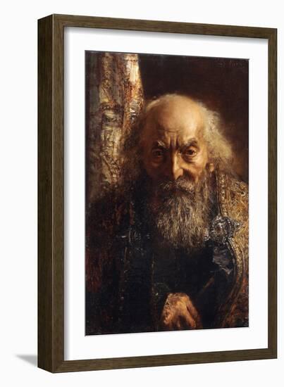 Der Rabbi von Baghdad-Adolph Menzel-Framed Giclee Print