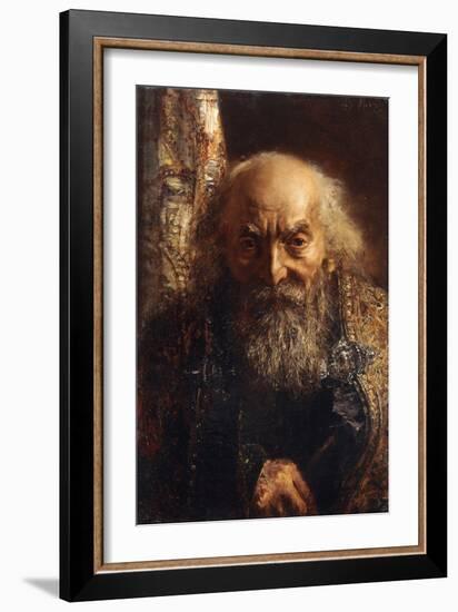 Der Rabbi von Baghdad-Adolph Menzel-Framed Giclee Print