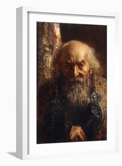 Der Rabbi von Baghdad-Adolph Menzel-Framed Giclee Print