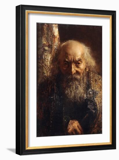 Der Rabbi von Baghdad-Adolph Menzel-Framed Giclee Print