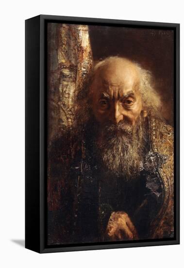 Der Rabbi von Baghdad-Adolph Menzel-Framed Premier Image Canvas