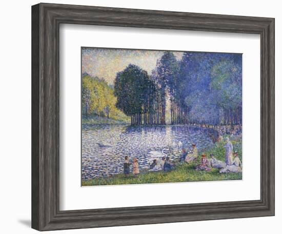 Der See im Bois de Bologne. Le Lac du Bois de Boulogne. 1899-Henri Edmond Cross-Framed Giclee Print