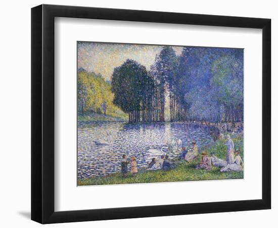 Der See im Bois de Bologne. Le Lac du Bois de Boulogne. 1899-Henri Edmond Cross-Framed Giclee Print