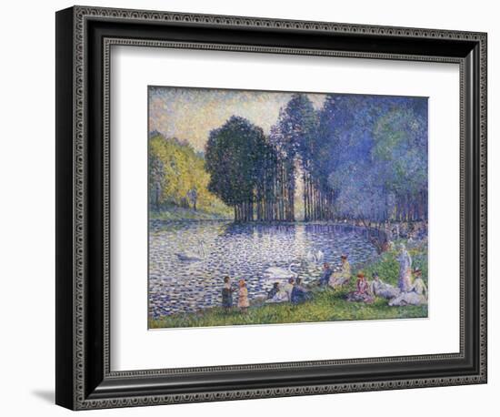 Der See im Bois de Bologne. Le Lac du Bois de Boulogne. 1899-Henri Edmond Cross-Framed Giclee Print