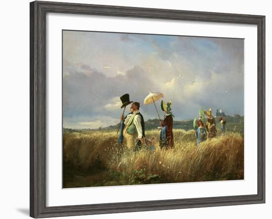 Der Sonntagsspaziergang (The Sunday Walk), 1841-Carl Spitzweg-Framed Giclee Print