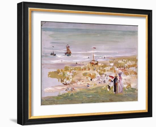 Der Strand, Scheveningen, 1900 (Oil on Board)-Max Liebermann-Framed Giclee Print