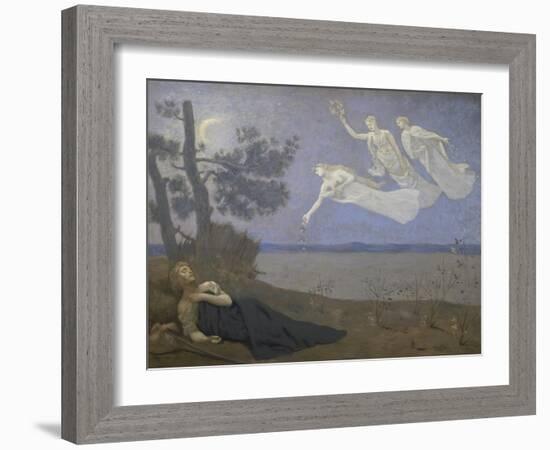 Der Traum. 1883-Pierre Puvis de Chavannes-Framed Giclee Print