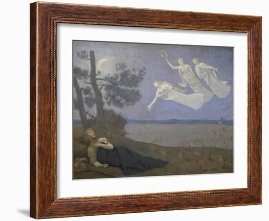 Der Traum. 1883-Pierre Puvis de Chavannes-Framed Giclee Print