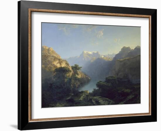 Der Urnersee, 1849-Alexandre Calame-Framed Giclee Print