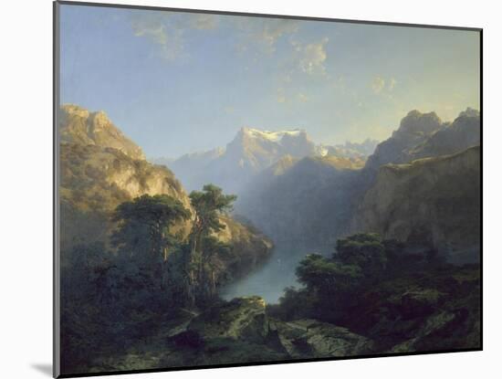Der Urnersee, 1849-Alexandre Calame-Mounted Giclee Print