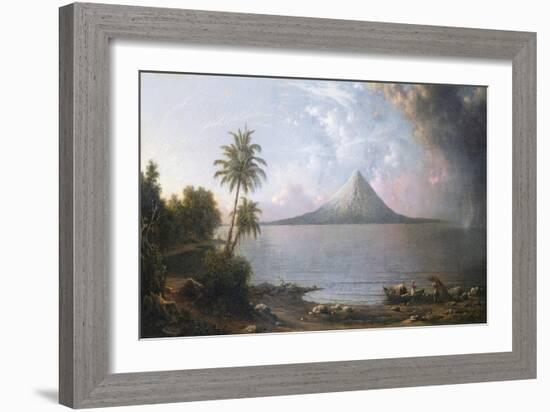 Der Vulkan Omotepe in Nicaragua-Martin Johnson Heade-Framed Giclee Print