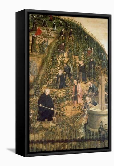 Der Weinberg Des Herrn (Martin Luther Im Weinberg), Epitaph Fuer Paulus Ebe-Lucas Cranach the Elder-Framed Premier Image Canvas