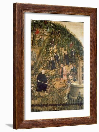 Der Weinberg Des Herrn (Martin Luther Im Weinberg), Epitaph Fuer Paulus Ebe-Lucas Cranach the Elder-Framed Giclee Print