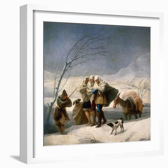 Der Winter (oder: Schneefall). 1786 - 87-Francisco de Goya-Framed Giclee Print