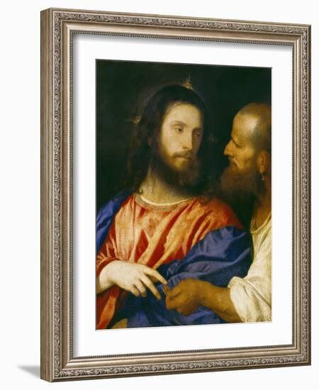 Der Zinsgroschen-Titian (Tiziano Vecelli)-Framed Giclee Print