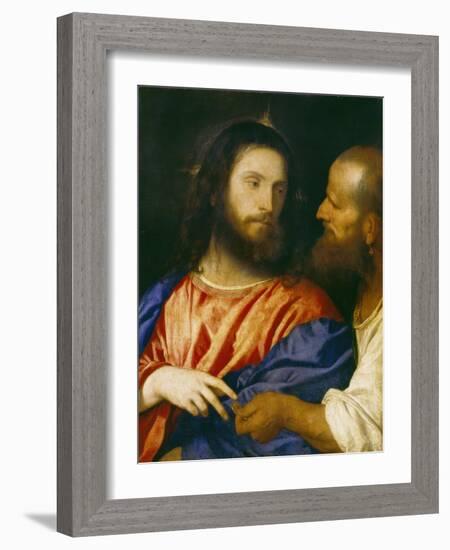 Der Zinsgroschen-Titian (Tiziano Vecelli)-Framed Giclee Print