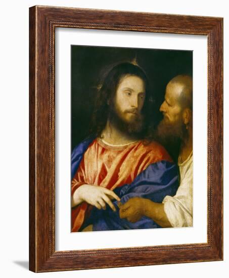 Der Zinsgroschen-Titian (Tiziano Vecelli)-Framed Giclee Print