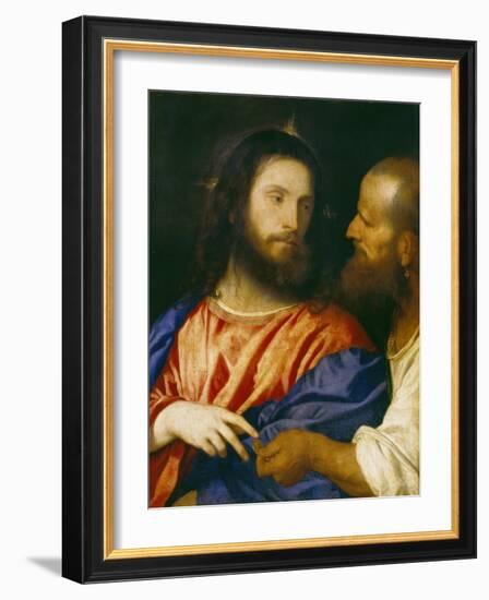 Der Zinsgroschen-Titian (Tiziano Vecelli)-Framed Giclee Print