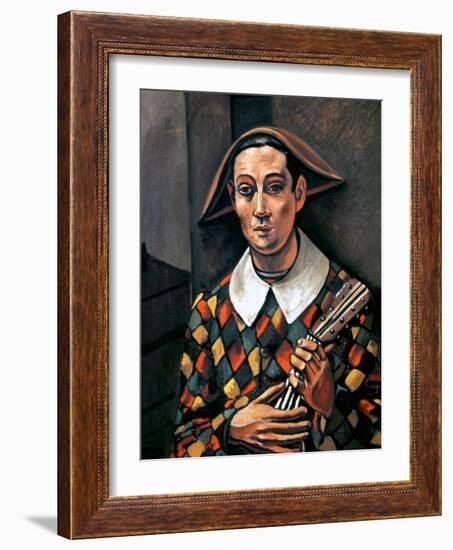 Derain: Harlequin, 1919-Andre Derain-Framed Giclee Print