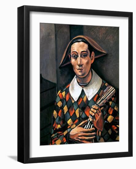 Derain: Harlequin, 1919-Andre Derain-Framed Giclee Print