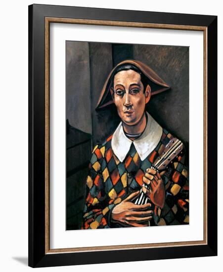 Derain: Harlequin, 1919-Andre Derain-Framed Giclee Print