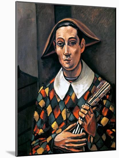 Derain: Harlequin, 1919-Andre Derain-Mounted Giclee Print