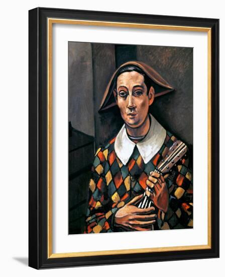 Derain: Harlequin, 1919-Andre Derain-Framed Giclee Print