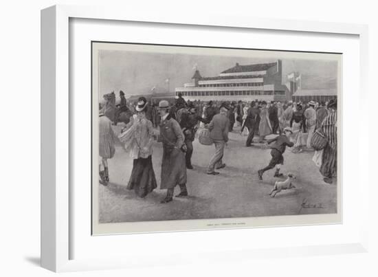 Derby Day, Clearing the Course-Lance Thackeray-Framed Giclee Print