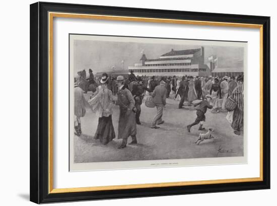 Derby Day, Clearing the Course-Lance Thackeray-Framed Giclee Print