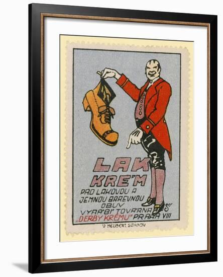 Derby Shoe Polish-null-Framed Giclee Print